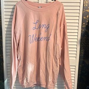 Pink Long Sleeve Tee - Long Weekend